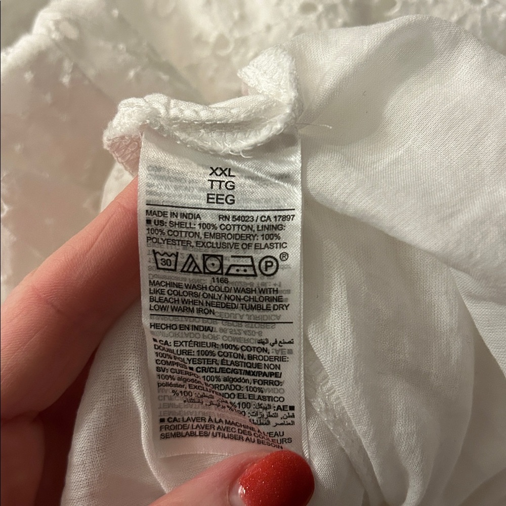 Old Navy White Eyelet Fit & Flare Midi Dress - Picture 5 of 5